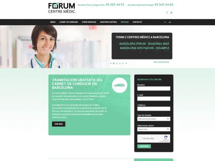 Marketing online and web design Centre Mèdic Fòrum