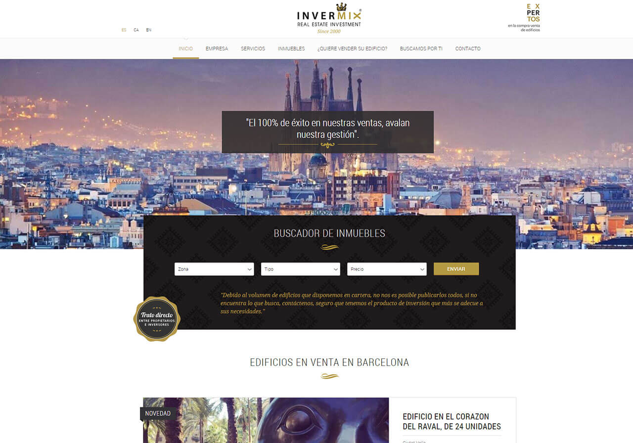 Web design and SEO for Invermix