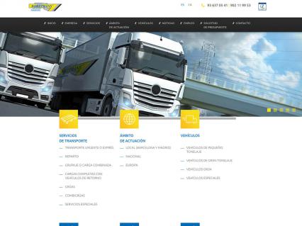 Robetrans website design